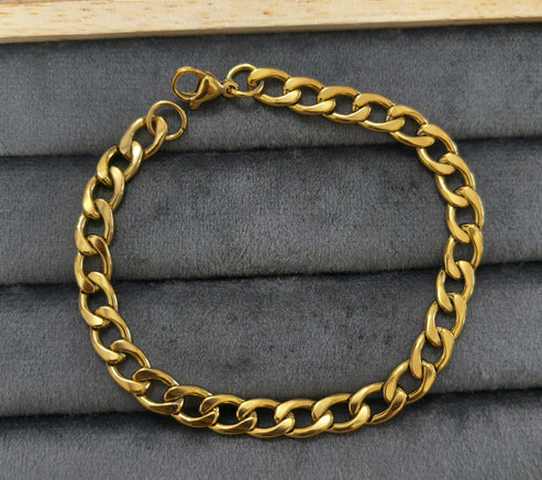 Premium Gold-Tone Stainless Steel Bracelet – Minimalist & Elegant - Image 2