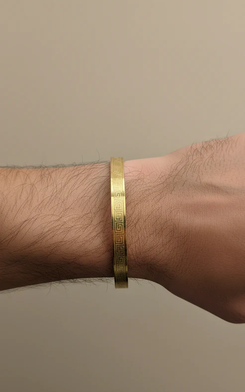 Premium Gold-Tone Stainless Steel Bracelet – Minimalist & Elegant - Image 2