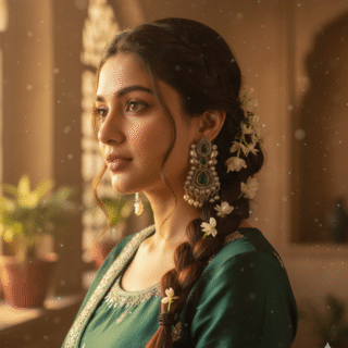 Vintage-Inspired Black Stone & Crystal Drop Earrings Copy