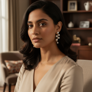 Elegant Gold Plated Pearl Vine Earrings ā Stylish Ear Climber Design